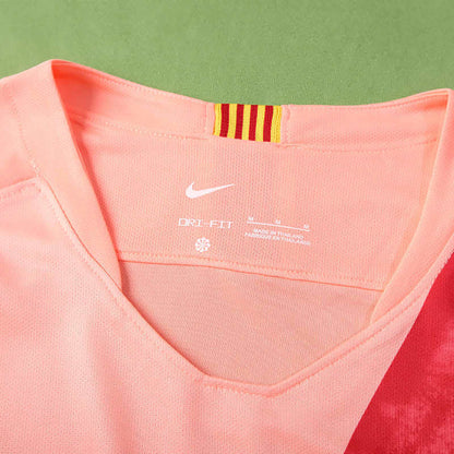 FC Barcelona 2018-2019 Season Third Pink Retro Football Jersey Trikot Maillot