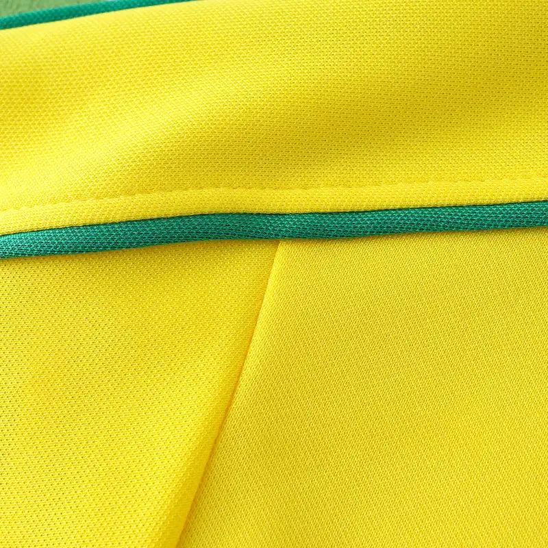Brasilien 1998 Heimtrikot Gelb Langarm Retro Trikot Fußballtrikot