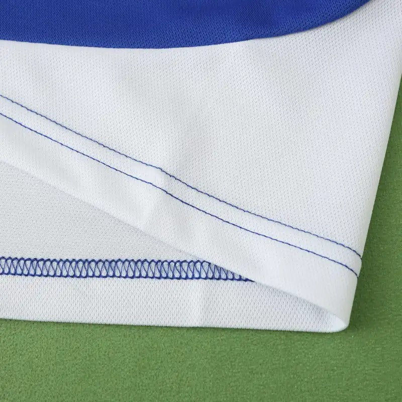 Giorgos Karagounis Greece EURO 2004 Final Blue Retro Home Kit Jersey Soccer Shirt