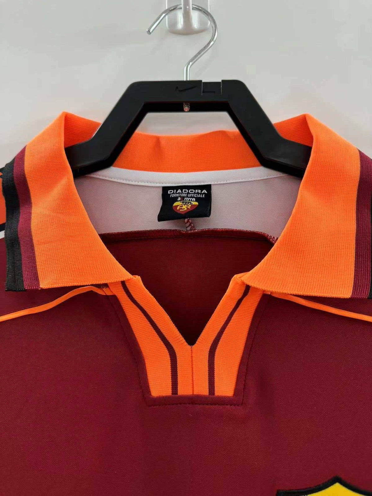 A.S Roma 1998-1999 Season Red Retro Home Football Jersey Trikot Maillot