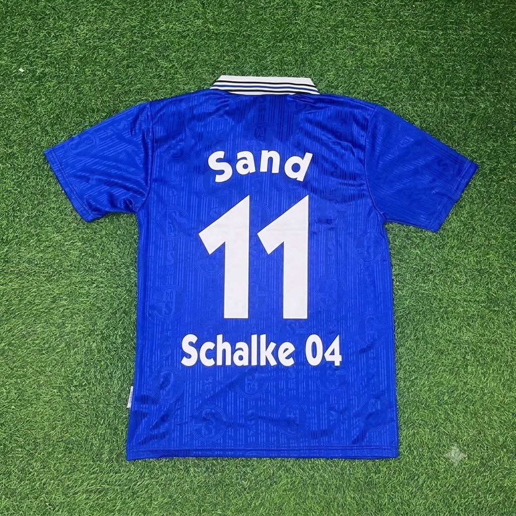 Ebbe Sand Schalke 04 Heim Retro Fußballtrikot