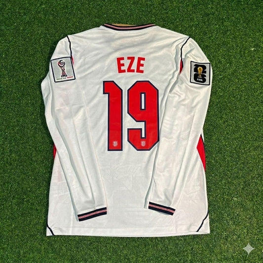 Eberechi Eze #19 England WM 2026 Heimtrikot Langarm Weiß