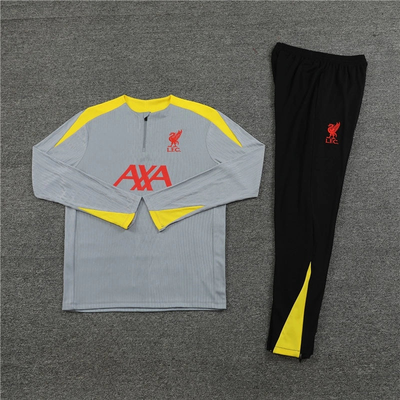 Liverpool Trainingsanzug Gelbes Trainings-Oberteil-Paket