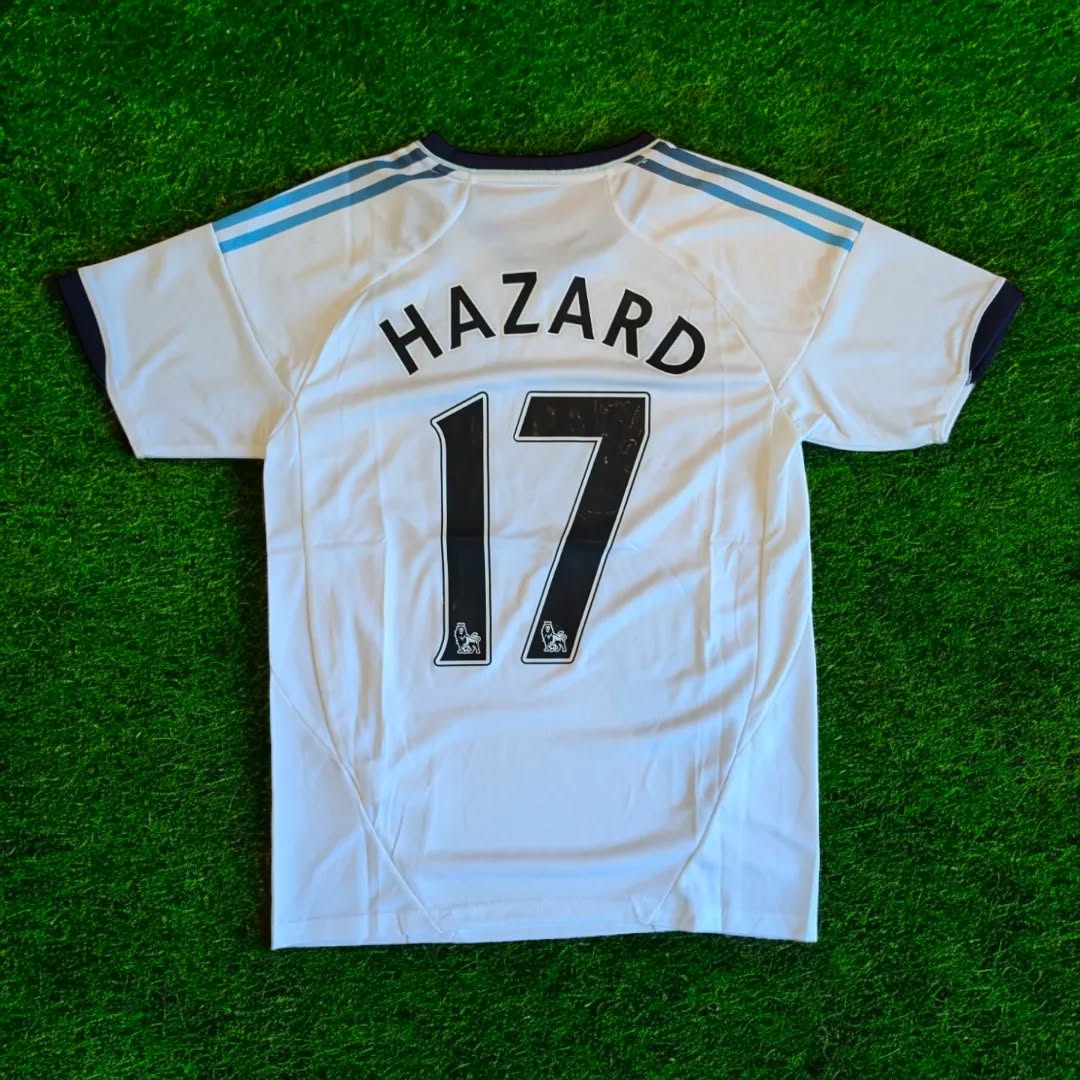 Chelsea 2012/13 White Retro Football Jersey – Eden Hazard
