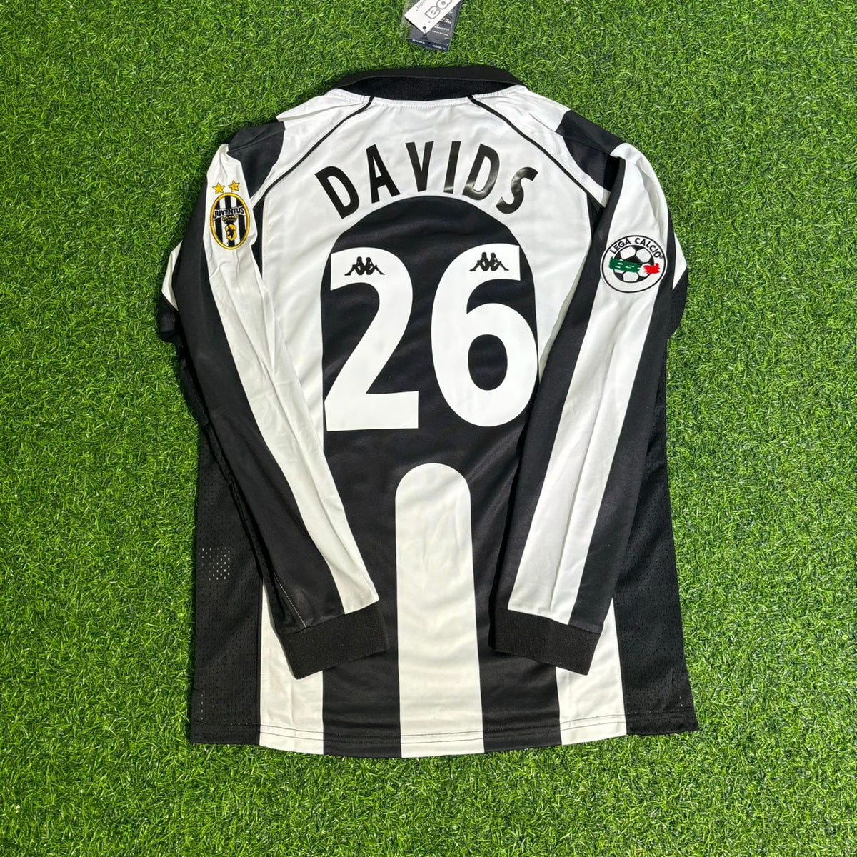 Edgar Davids 26 - Juventus Home 1997/1998 Retro Kit Jersey Maillot Trikot Soccer Shirt