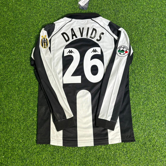 Edgar Davids 26 - Juventus Local 1997/1998 Camiseta Retro Equipación Maillot Trikot Fútbol