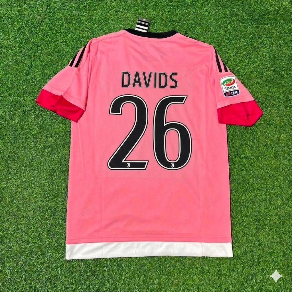 Juventus Pinkes Retro-Trikot – Edgar Davids