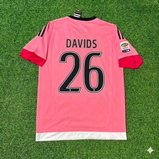 Juventus Pinkes Retro-Trikot – Edgar Davids