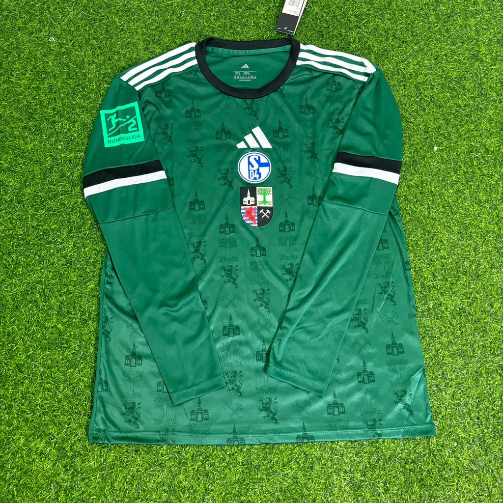 Edin Dzeko 10- Schalke 04 Long Sleeve Gelsenkirchen Special Edition Football Jersey