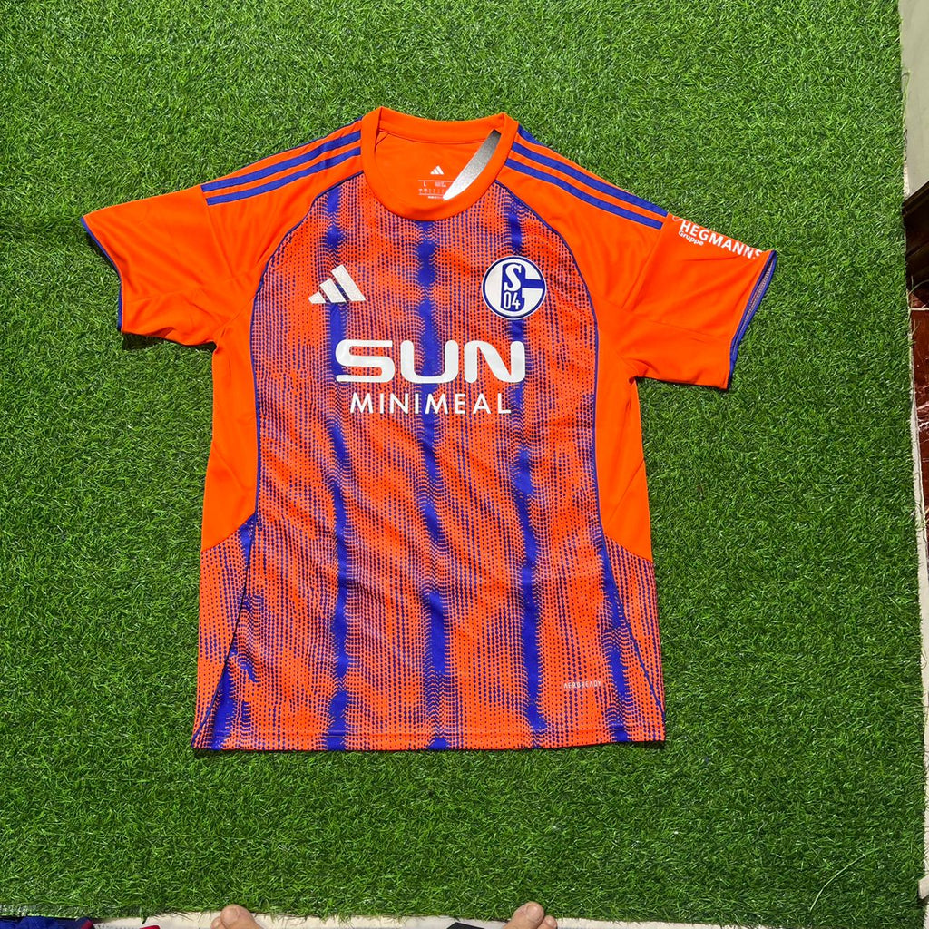 Edin Dzeko 10 Schalke 04 Orange New Season Football Jersey
