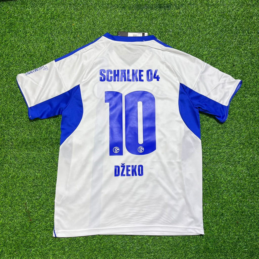 Edin Dzeko 10 Schalke 04 White New Season Football Jersey