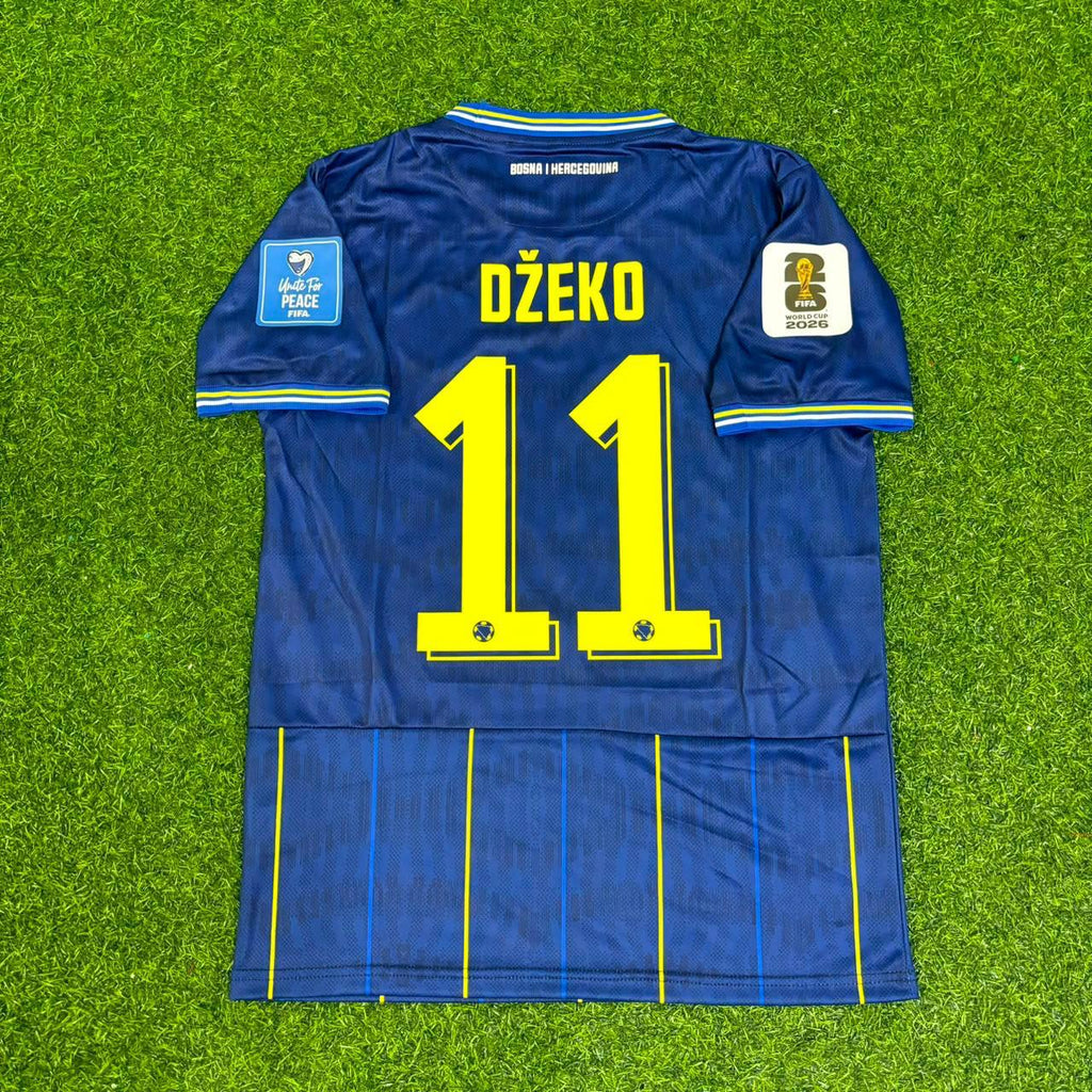 Edin Džeko Bosnia and Herzegovina 2026 World Cup Blue New Football Jersey