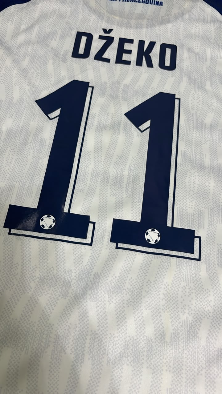 Edin Džeko #11 Bosnia and Herzegovina 2026 World Cup Kids Set Football Jersey
