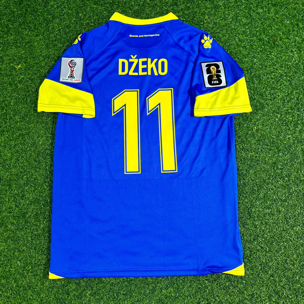 Edin Dzeko Bosnia and Herzegovina 2026 World Cup Home Football Jersey