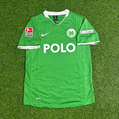 Maillot de football domicile VfL Wolfsburg 2008-2009 année du titre d'Edin Dzeko