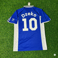 Edin Dzeko FC Schalke 04 Blaues Heimtrikot Retro Fußballtrikot