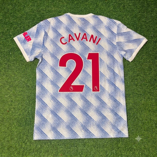 Manchester United 2021/22 Final Auswärts Retro Fußballtrikot – Edinson Cavani