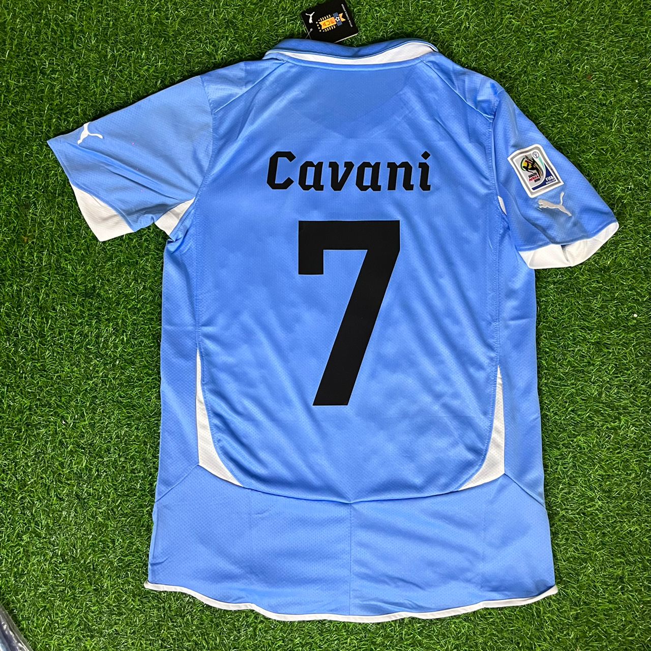 Edinson Cavani 7 – Uruguay 2010 World Cup Retro Kit Jersey – | Trikot | Maillot Soccer Shirt