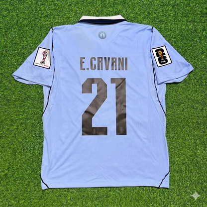 Edinson Cavani #21 Uruguay Heimtrikot himmelblau