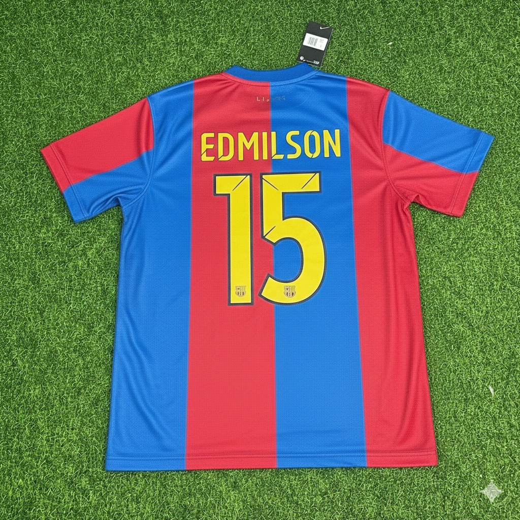 Maillot de football rétro domicile Edmilson Barcelone 2006/2007
