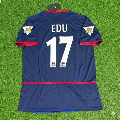 Eduardo César Gaspar 17- Arsenal 2002-2004 Noir Bleu o2 Maillot Rétro Maillot de Football