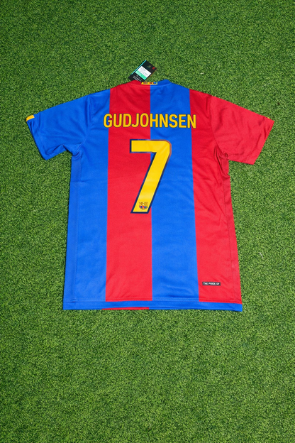 Eidur Gudjohnsen Barcelona 2006/2007 Home Retro Football Jersey