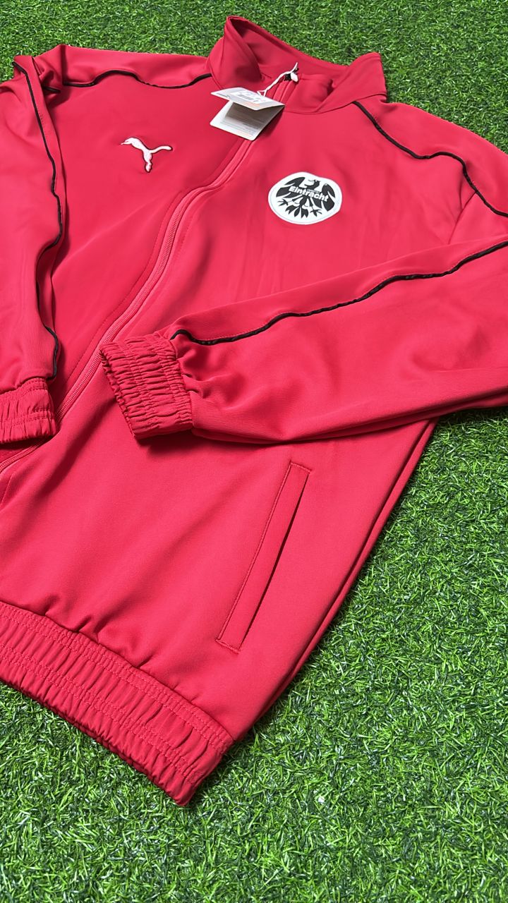 Eintracht Frankfurt Retro Vintage Style Windbreaker Jacke