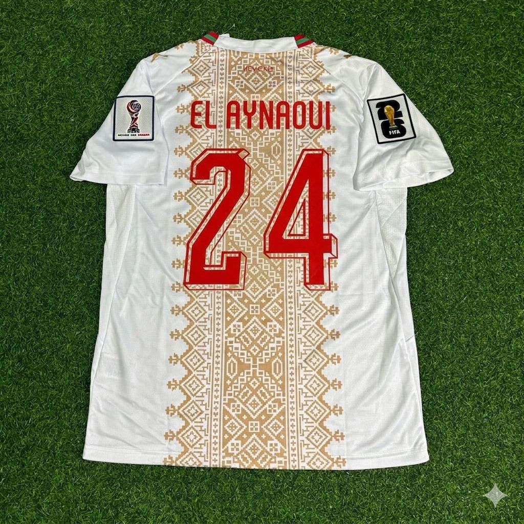 Neil El Aynaoui Morocco 2026 World Cup Away Football Jersey