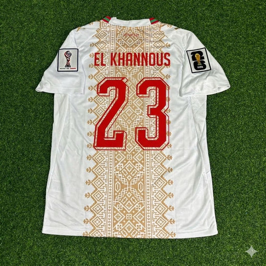 Bilal El Khannouss Marokko Fußballtrikot für die WM 2026 Auswärts
