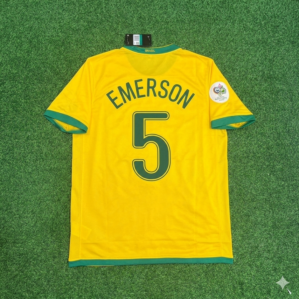 Emerson Nr. 5 Brasilien 2006 WM Trikot