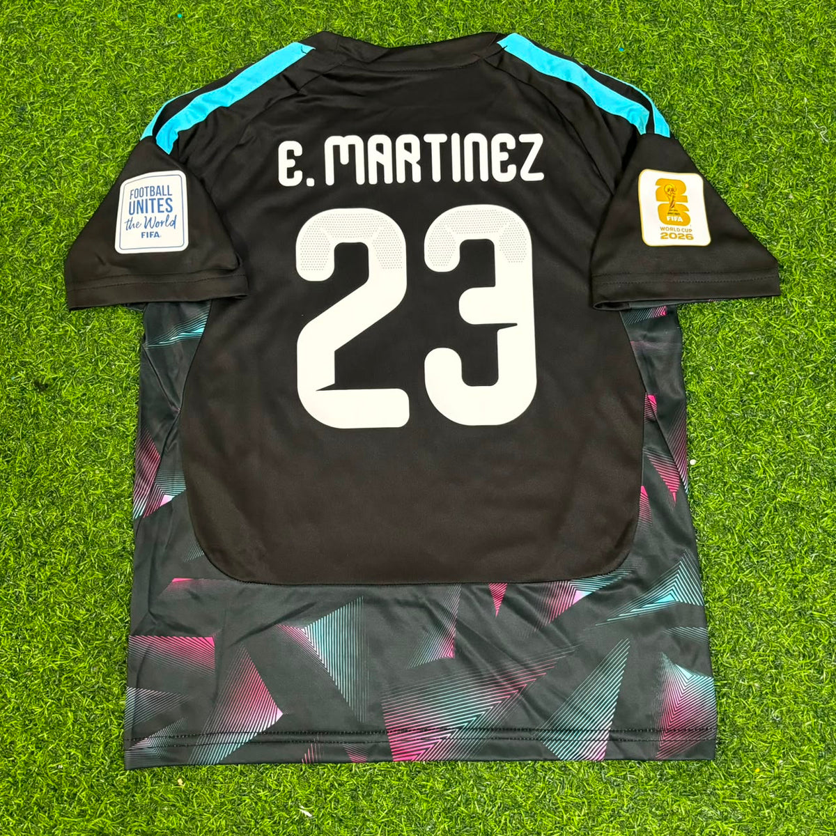 Maillot de Football Emiliano Martinez Gardien Argentine Coupe du Monde 2026 pour Enfants