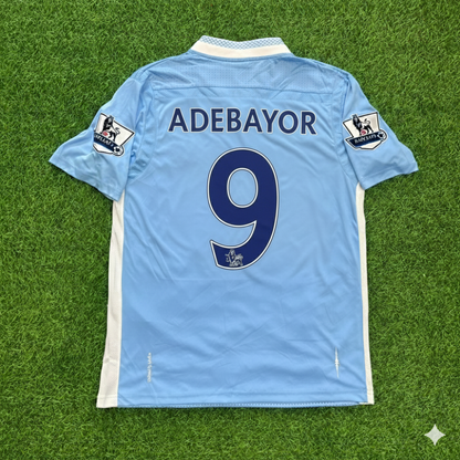 Emmanuel Adebayor Manchester City 2011/12 Home Kit Blue Retro Jersey Trikot Jersey Maillot Soccer Shirt