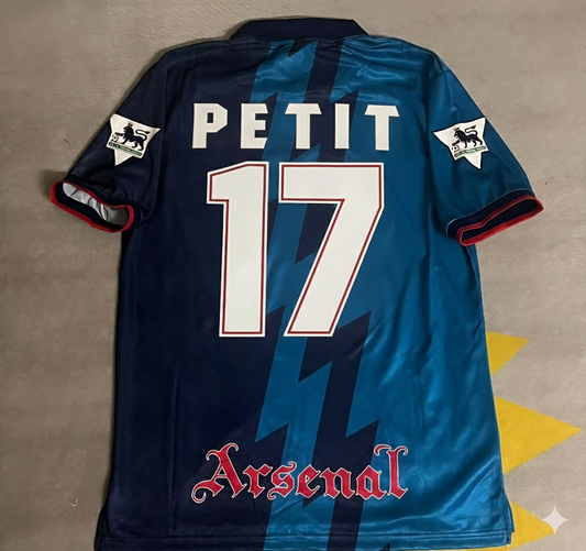 Emmanuel Petit Arsenal Retro 1998 Season Retro Jersey