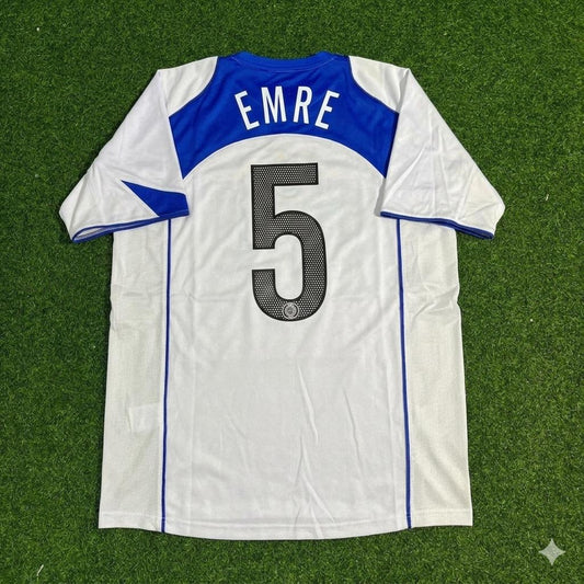 Maillot de football rétro blanc Emre Belözoglu Inter Milan 2004-2005