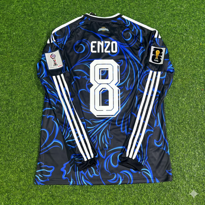 Enzo Fernandez Argentina 2026 World Cup Long Sleeve Football Jersey