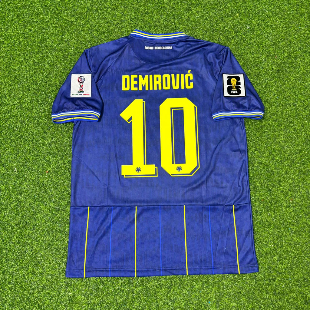 Ermedin Demirovic Bosnia and Herzegovina 2026 World Cup Blue Football Jersey