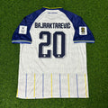 Esmir Bajraktarević Bosnia and Herzegovina 2026 World Cup Away White Football Jersey