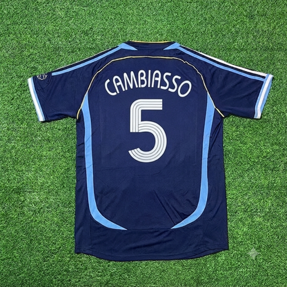 Argentina 2006 World Cup Dark Blue Home Retro Football Jersey – Esteban Cambiasso 5