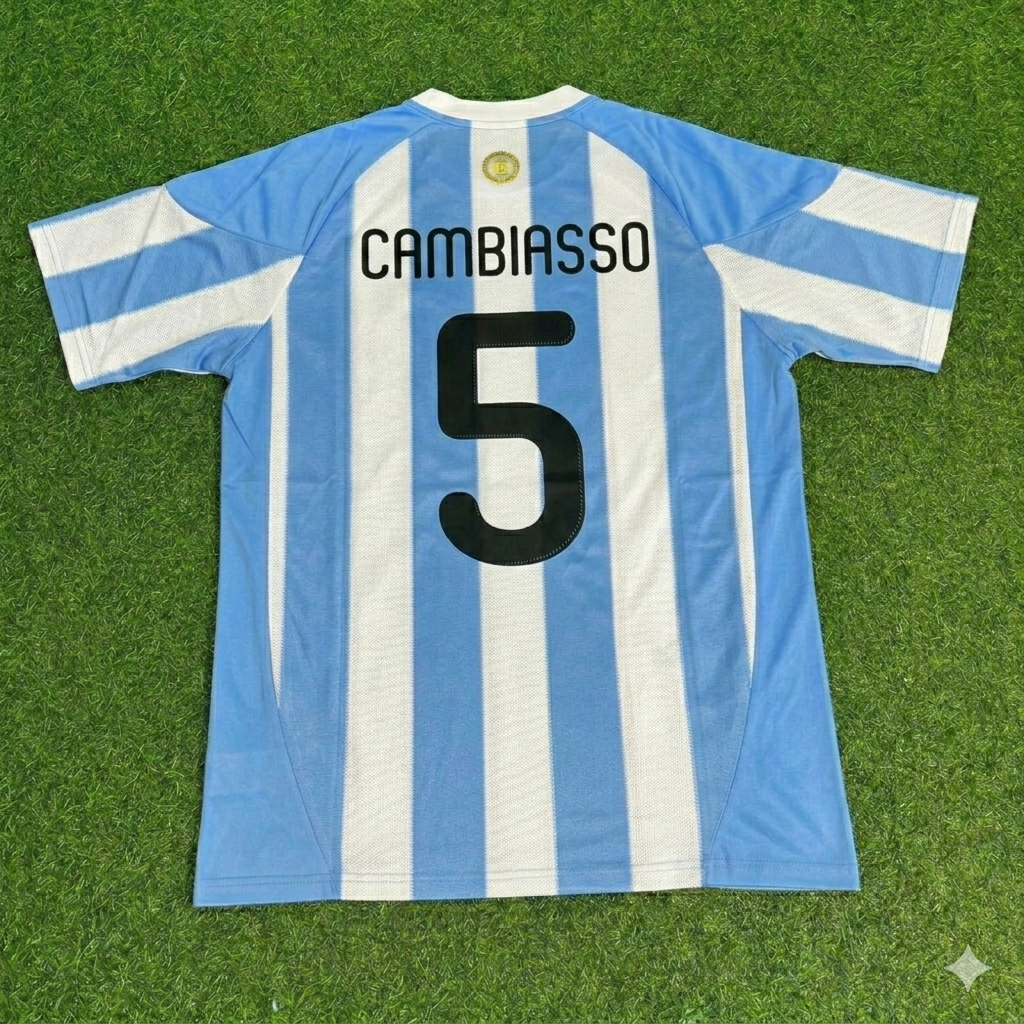 Esteban Cambiasso 5 – Trikot Argentinien Retro WM 2010