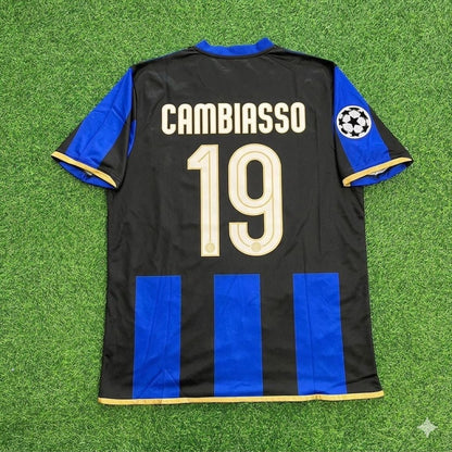 Esteban Cambiasso #19 Inter Milan 2008-09 Retro Football Jersey Kit
