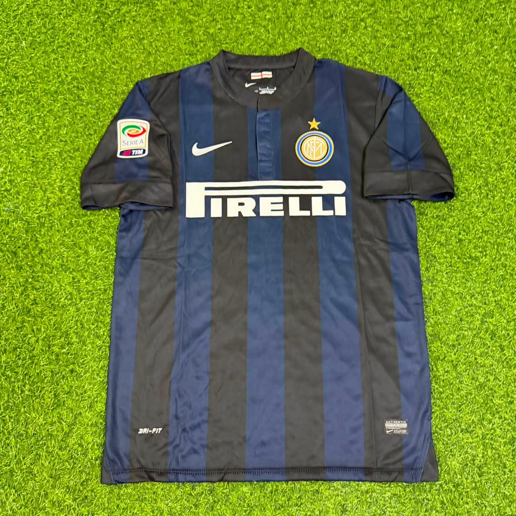 Esteban Cambiasso Inter Mailand 2013–2014 Heim Retro Fußballtrikot Set