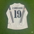 Esteban Cambiasso 19 - Real Madrid 2002/2003 Langarm Trikot (Heim)