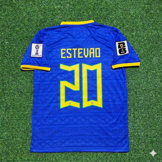 Estêvão Willian 20 – Brasilien WM 2026 Blaues Trikot der neuen Saison