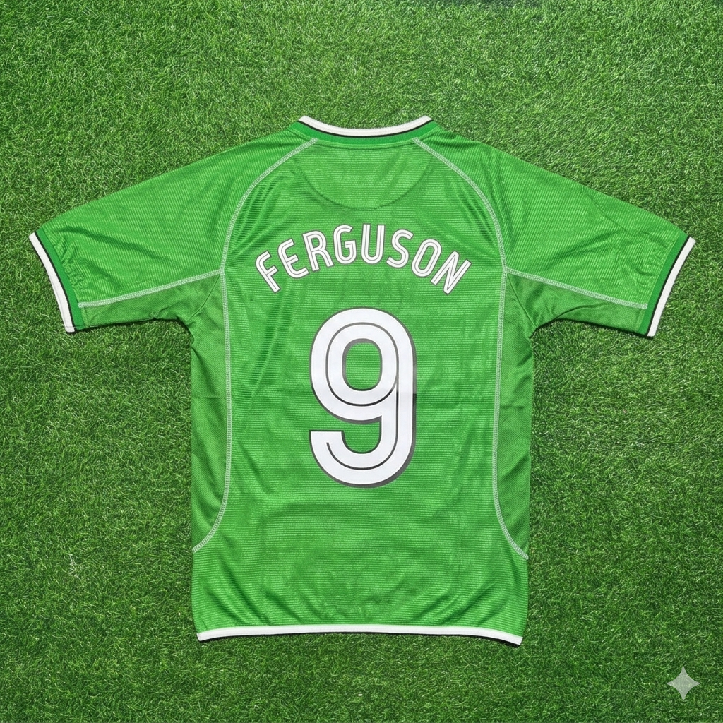 Maillot de football rétro vert Evan Ferguson Irlande