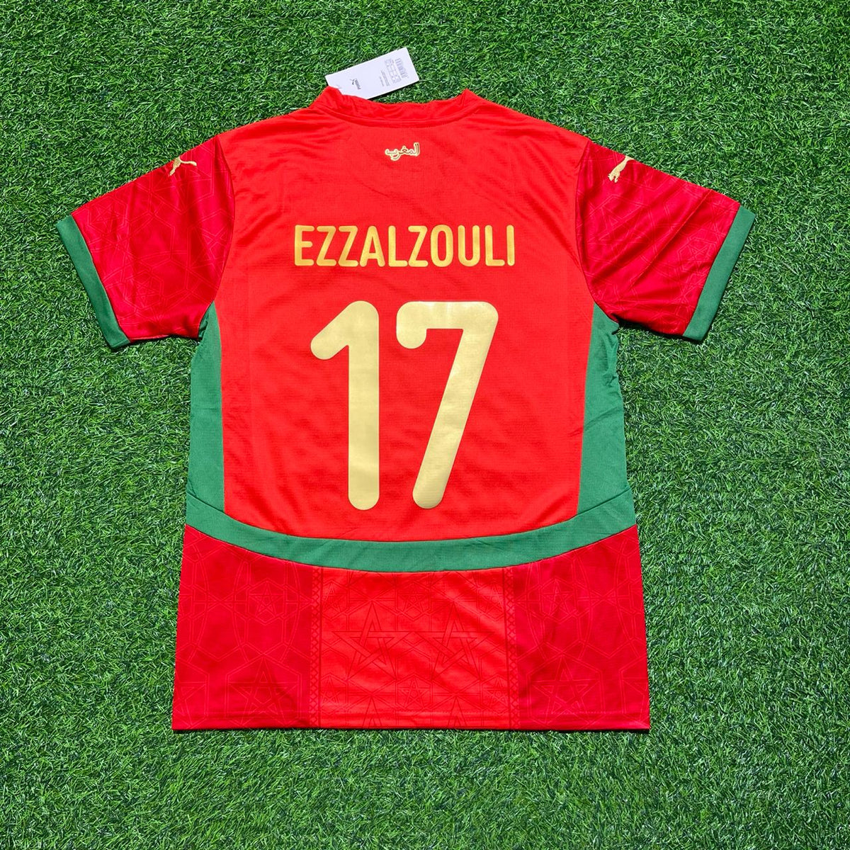 Ez Abde Ezzalzouli Marokko Afrika-Cup 2025 Rotes Fußballtrikot für die neue Saison