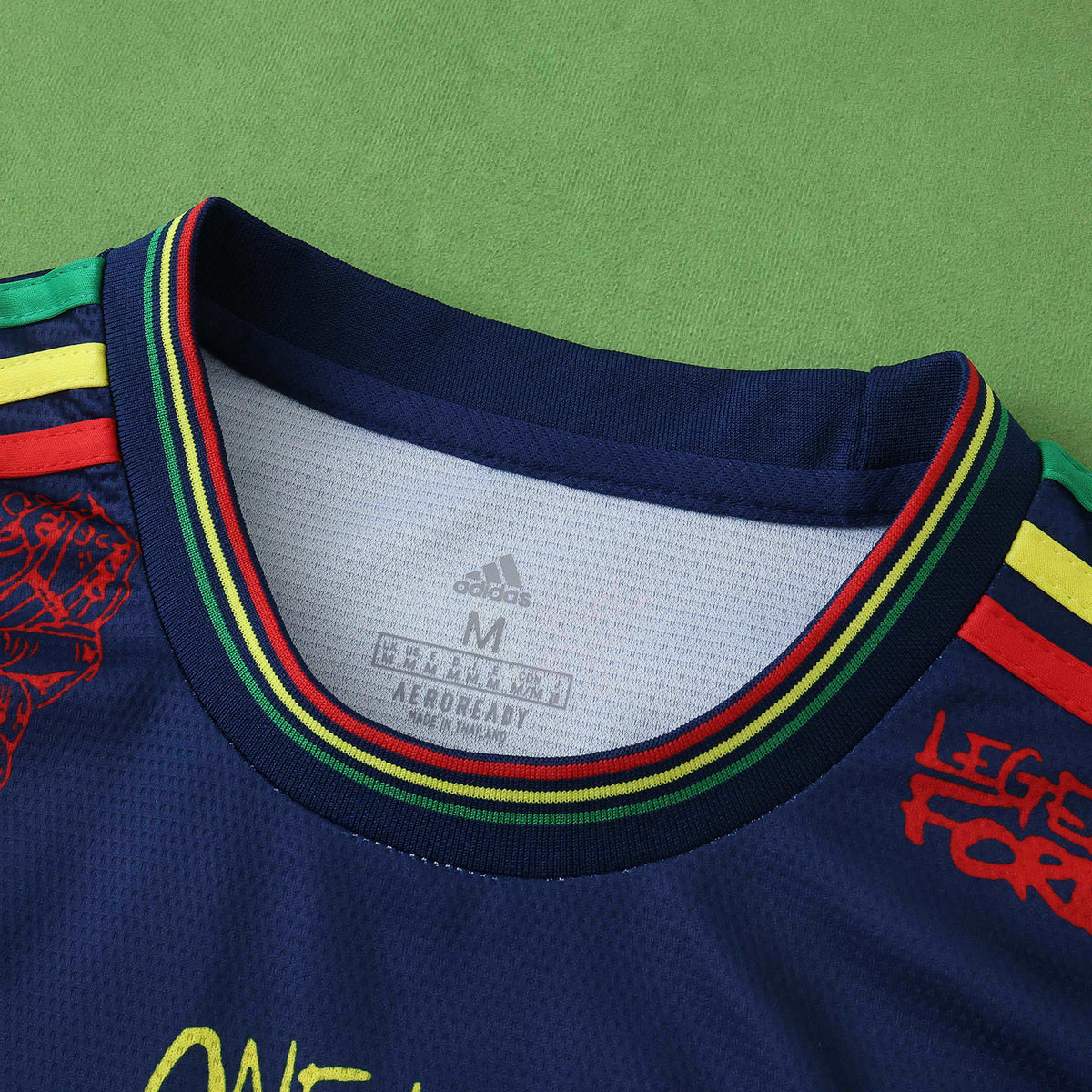 Bob Marley Special Edition Commemorative Navy Blue Retro Jersey Maillot