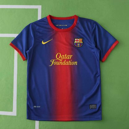 Barcelona 2012-2013 Season Kids Home Retro Football Jersey Trikot Maillot