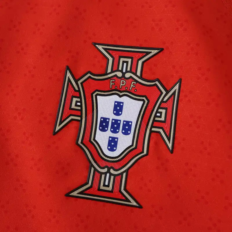 Cristiano Ronaldo Portugal UEFA Nations League Winner Red LS Jersey Trikot Maillot Soccer Shirt