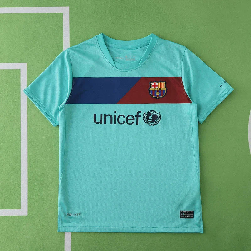 FC Barcelona 2010/11 Away Retro Kids Kit Jersey KinderTrikot Maillot Enfant Soccer Shirt