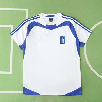 Griechenland EURO 2004 Finale Weißes Retro Heimtrikot Fußballtrikot